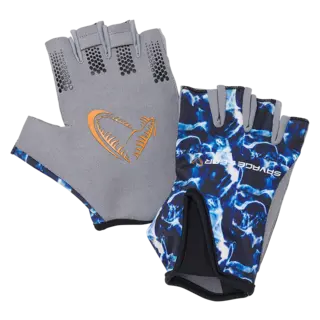 Savage Gear Marine Half Glove Sea Blue, Fingerl&#248;s Hanske