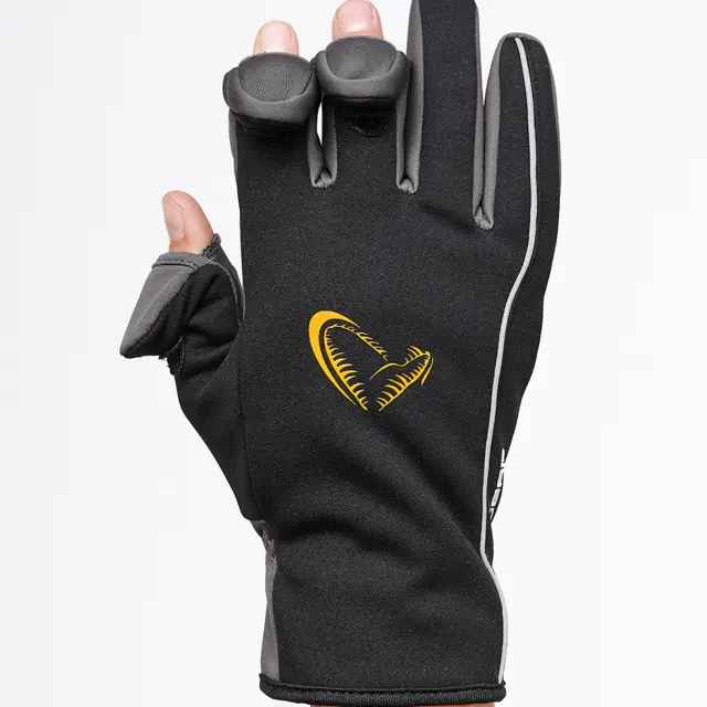 Savage Gear Softshell Winter Glove M Black, Hanske 