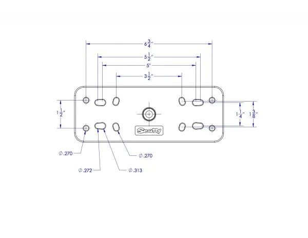 Scotty Ball Mounting System Ekkoloddmonterings modul 