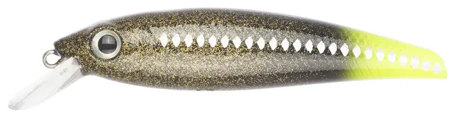 Prey Salmon Target UV Yellow Tail 8,5cm Wobbler som flyter og kaster langt 