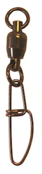 Søvik Brass Ballbearing Swivel w/Snap 00 Løsningen for å unngå snøretvinn 