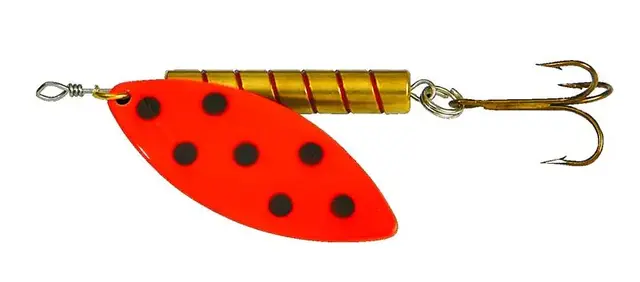 Søvik Laksespinner Fluo/Rød 18g Kjøp 8 spinnere få en gratis slukboks 