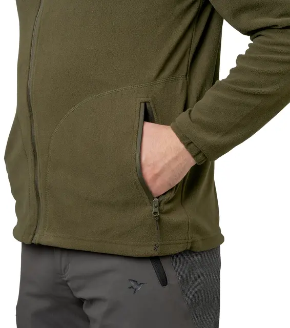 Seeland Benjamin Fleece Pine Green S Lett og varm fleecejakke til herre 