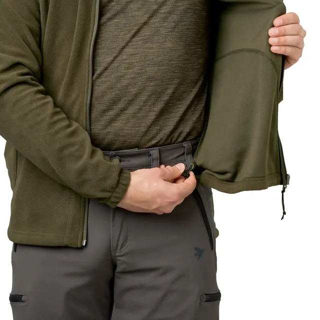Seeland Benjamin Fleece Pine Green S Lett og varm fleecejakke til herre 