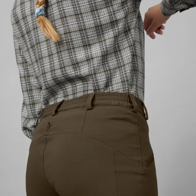 Seeland Larch stretch bukser Women 36 Grizzly Brown/Duffel Green 