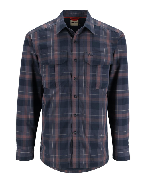 Simms ColdWeather Shirt Selvedge Logan Plaid L 