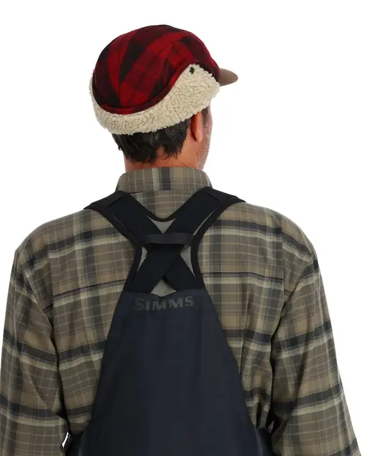 Simms Coldweather Cap Red Buffalo Plaid S/M 