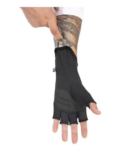 Simms Freestone Half Finger S Black 