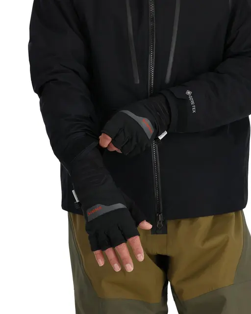 Simms Windstopper Half-Finger Glove M Varm goretex hanske med halve fingre 