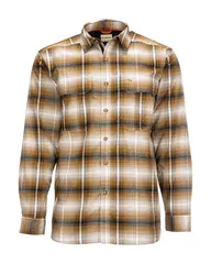 Simms ColdWeather Shirt S Dark Bronze Black Plaid