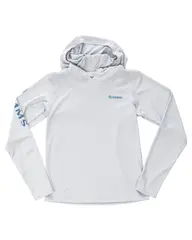 Simms Kid&#39;s Solar Tech Hoody Shirt S Sterling