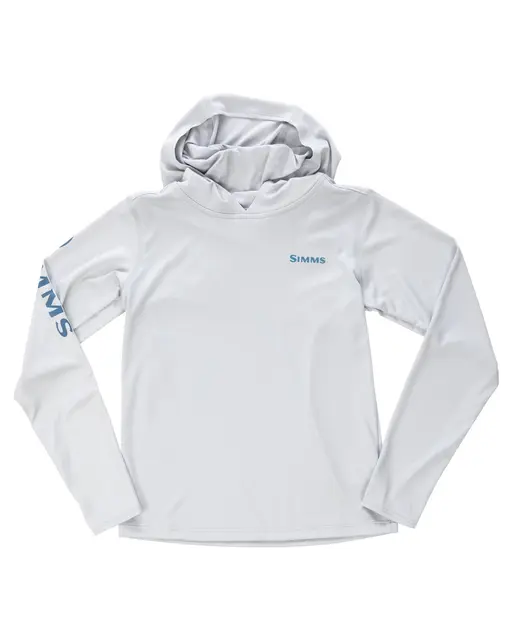 Simms Kid's Solar Tech Hoody Shirt S Sterling 