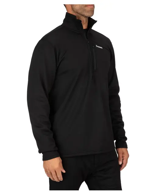 Simms Thermal 1/4 Zip Top Black S Black 