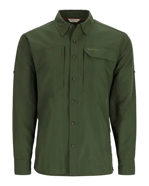 Simms Guide Shirt Riffle Green M Flott skjorte med behagelig komfort 