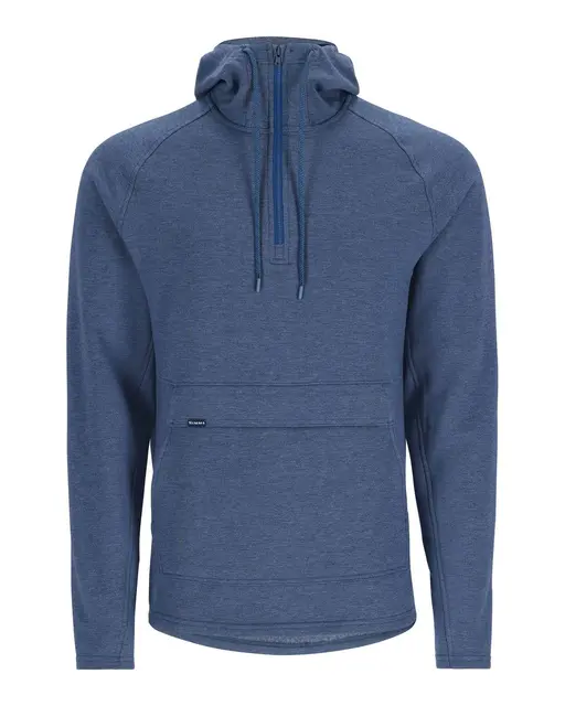Simms Vermilion Hoody Navy heather M Varm genser med flere lure løsninger 