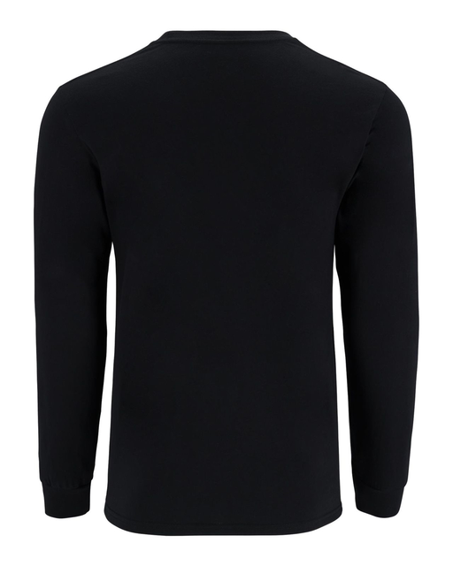 Simms Logo LS Shirt Jet Black L 