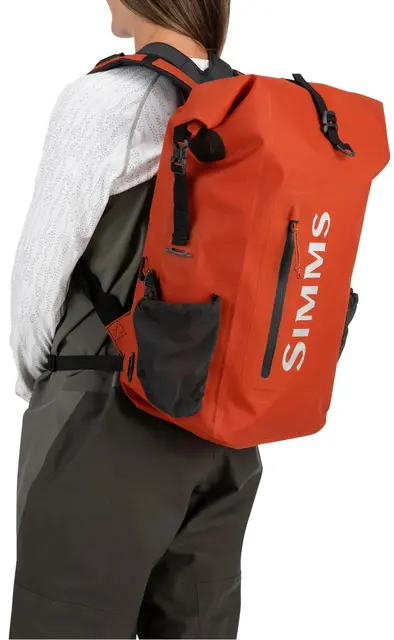 Simms Dry Creek Rolltop Backpack 30L Simms Orange 