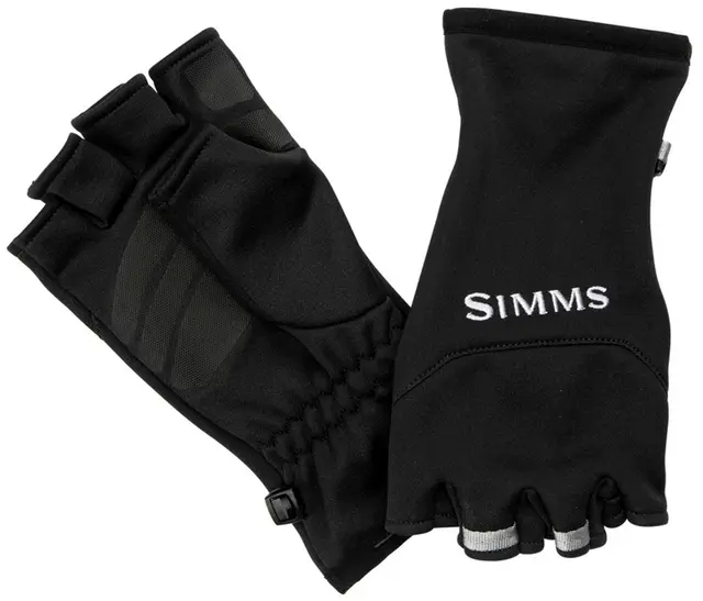 Simms Freestone Half Finger S Black 