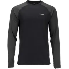 Simms Lightweight Baselayer Top Black S Flott teknisk genser som innerste lag