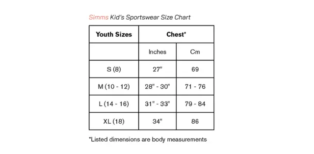 Simms Kid's Solar Tech Hoody S Sea Breeze Daze 