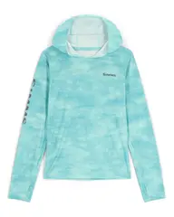 Simms Kid&#39;s Solar Tech Hoody S Sea Breeze Daze