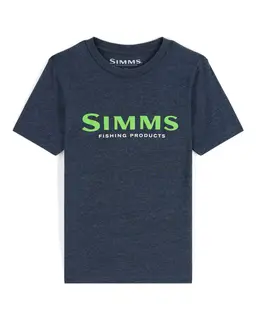 Simms Kid&#39;s Logo T-Shirt Harbor Blue Denne skjorten myk &#229; ta p&#229; og i kvalitet