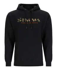 Simms Logo Hoody S Charcoal Heather