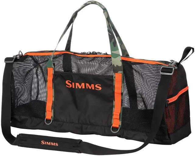 Simms Challenger Mesh Duffel 60L Black 