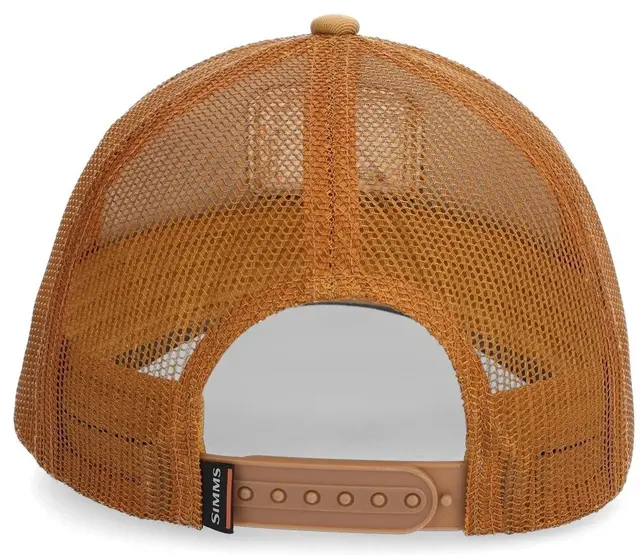 Simms Double Haul Icon Trucker Chestnut Klassisk trucker caps med Simms logo 