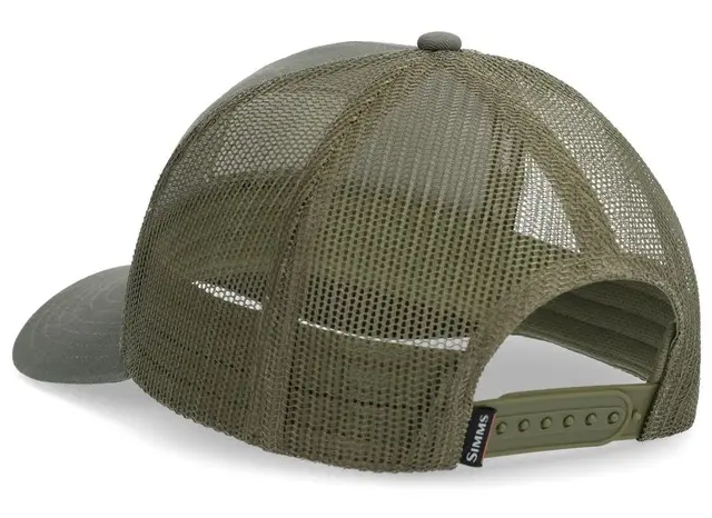 Simms Double Haul Icon Trucker Smokey Klassisk trucker caps med Simms logo 