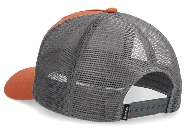 Simms Double Haul Trucker Simms Orange Klassisk trucker caps med Simms logo 