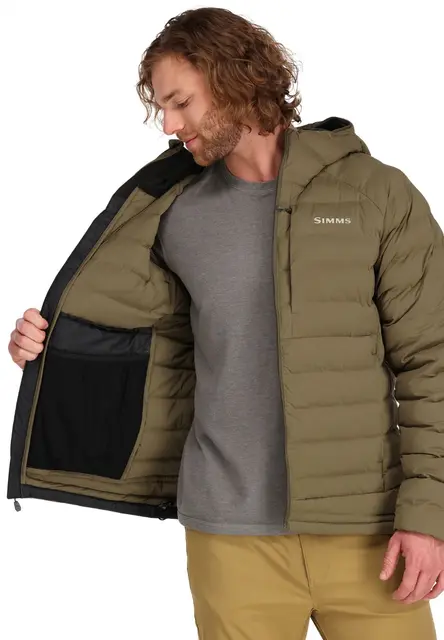 Simms Exstream Hoody Dark Stone S Varm jakke med PrimaLoft isolasjon 