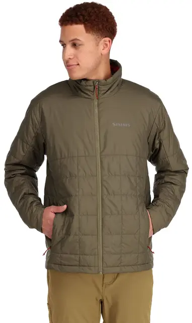 Simms Fall Run Collared Jacket Black S Primaloft jakke med høy krage 