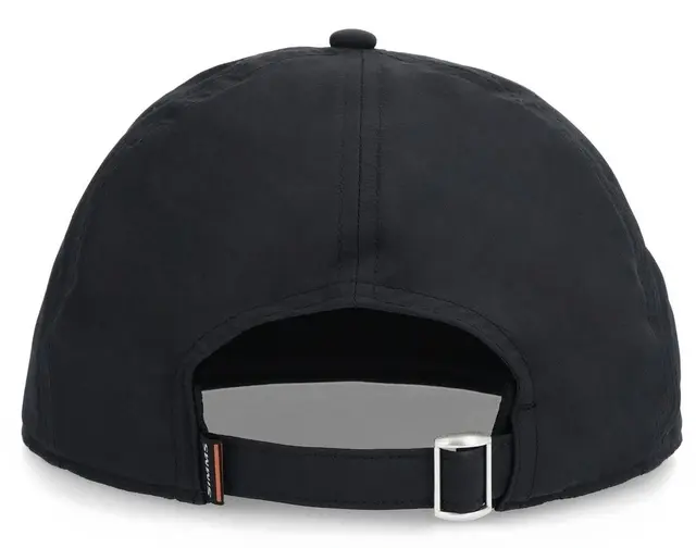Simms Flatbill Cap Black One size Caps med flat brem og Simms emblem 