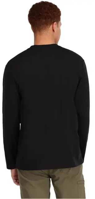Simms Logo LS Shirt Black S Longsleeve skjorte med Simms logo foran 