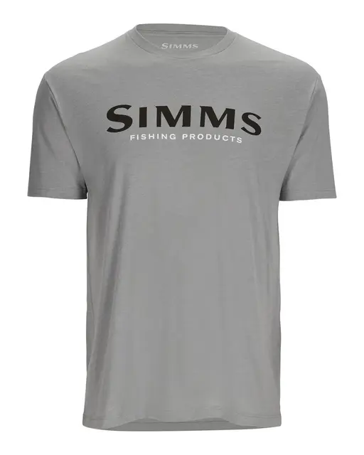 Simms Logo T-Shirt Cinder Heather M Behagelig bestselger logo T-skjorte 