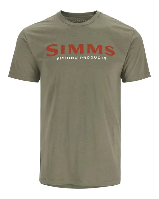 Simms Logo T-Shirt Simms Orange/Mili M Behagelig bestselger logo T-skjorte 