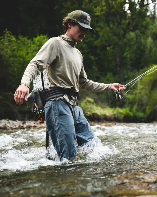 Simms Solarflex Hoody Field Heather M Beskyttende hettegenser for varme dager 