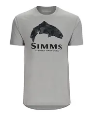Simms Trout Regiment Camo T-Shirt CinM Myk og behagelig t-skjorte i gr&#229;tt