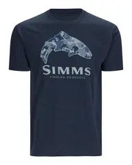 Simms Trout Regiment Camo T-Shirt NavM Myk og behagelig t-skjorte i m&#248;rk bl&#229;