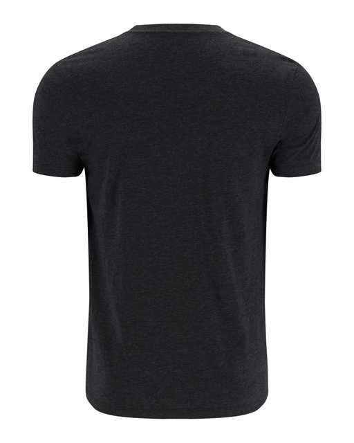 Simms Trout Outline T-Shirt Dark Gunmetal Heather L 