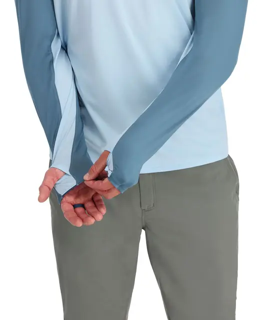 Simms Bugstopper Sflex Hoody Sky L Sol- og insektsbeskyttende hettegenser 