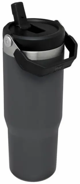 Stanley Iceflow Flip Straw Charcoal Praktisk drikkeflaske med sugerør 0,89 L 