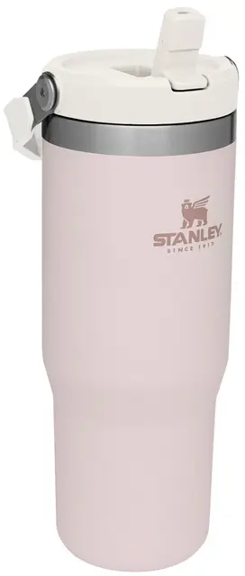 Stanley Iceflow Flip Straw Rose Quartz Praktisk drikkeflaske med sugerør 0,89 L 