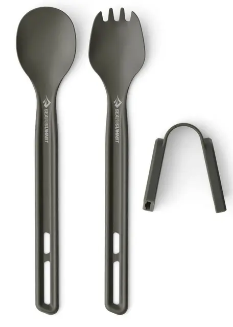 STS Frontier Ultralight Cutlery Set Long Handle Spoon and Fork 