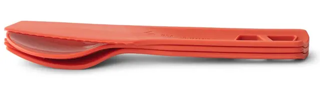STS Passage Cutlery Set 3pc Orange 3-delt bestikksett kniv, skje og gaffel 