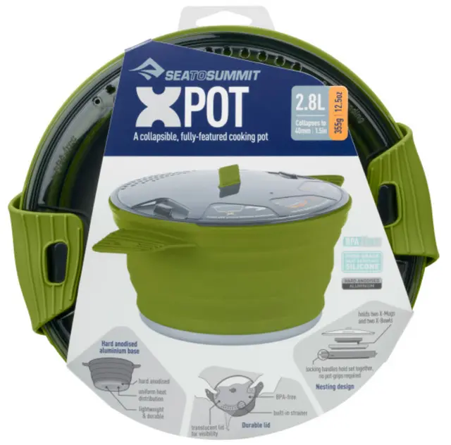 STS X-POT 2,8L Olive Foldbart kokeutstyr, kjele 