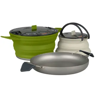 STS X-Set 32 Charcoal 3 deler Stekepanne, 2,8L kjele, 1,3L kaffekjele