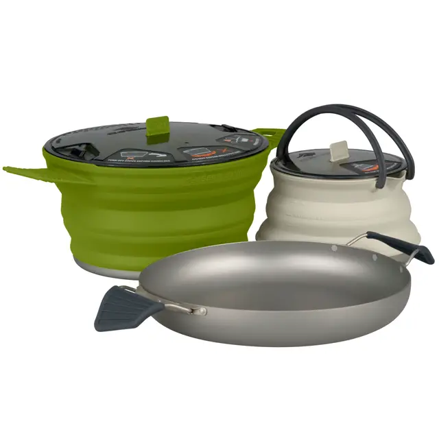 STS X-Set 32 Charcoal 3 deler Stekepanne, 2,8L kjele, 1,3L kaffekjele 