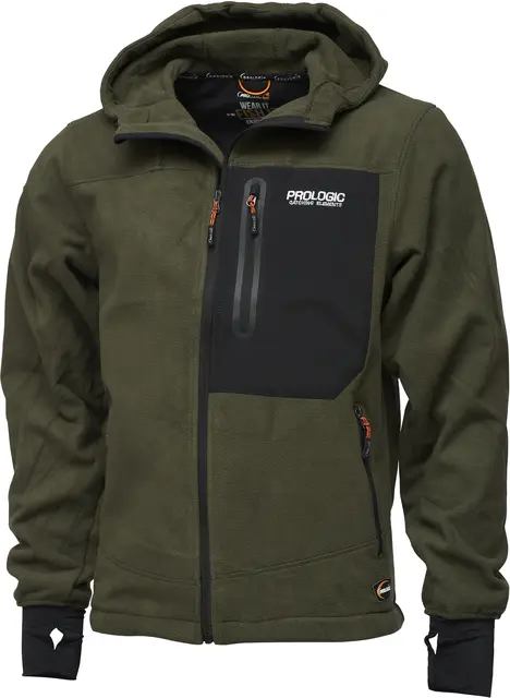 Prologic Commander Fleece Jacket M Green/Black - Vannavstøtende fleecejakke 